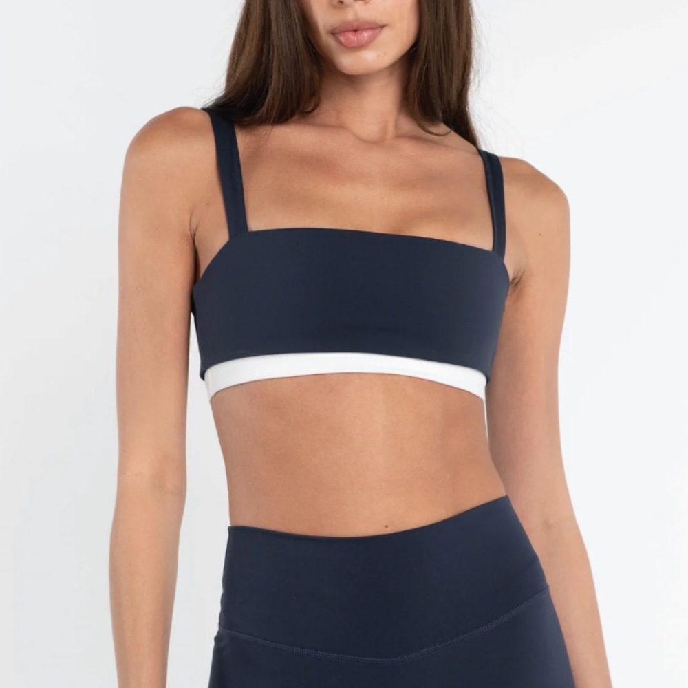 Form Activewear Fold Over Bra - Navy S